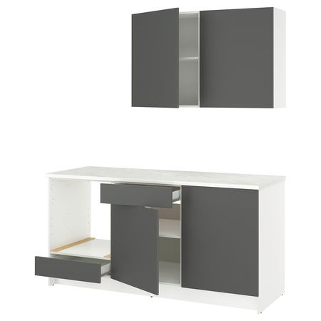 KNOXHULT Кухня - темно-серый 180x61x220 см