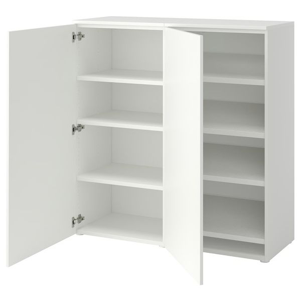 PLATSA Галошница/шкаф - белый/Fonnes белый 120x42x123 см - фото 1