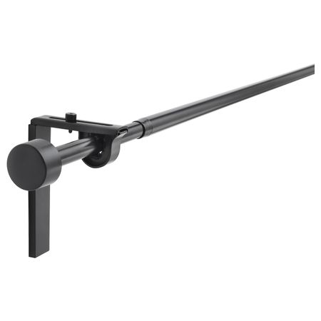 Гардинный карниз/комбинация, черный 70-120 см IKEA RÄCKA РЭККА 393.261.92