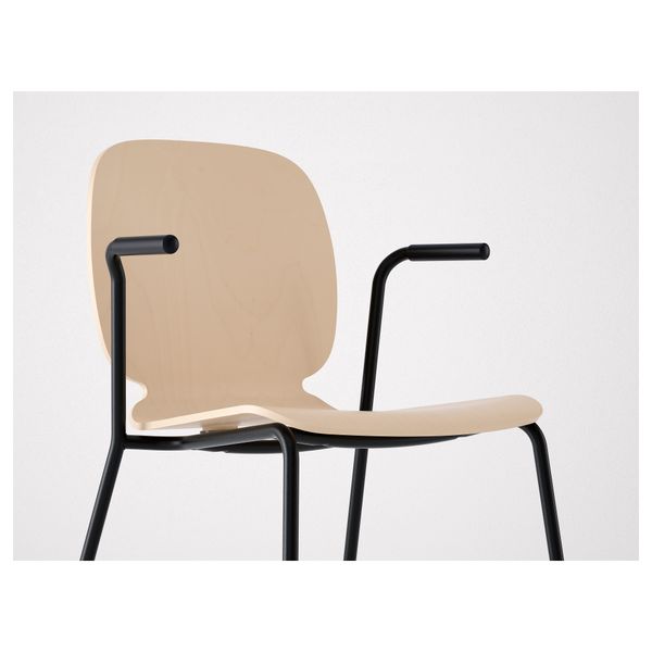 Легкое кресло СВЕН-БЕРТИЛЬ, береза, Дитмар черный - фото 2