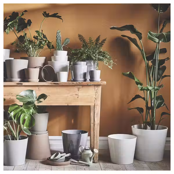 SOJABÖNA СОЙАБОНА Кашпо - белый 15 см - фото 8