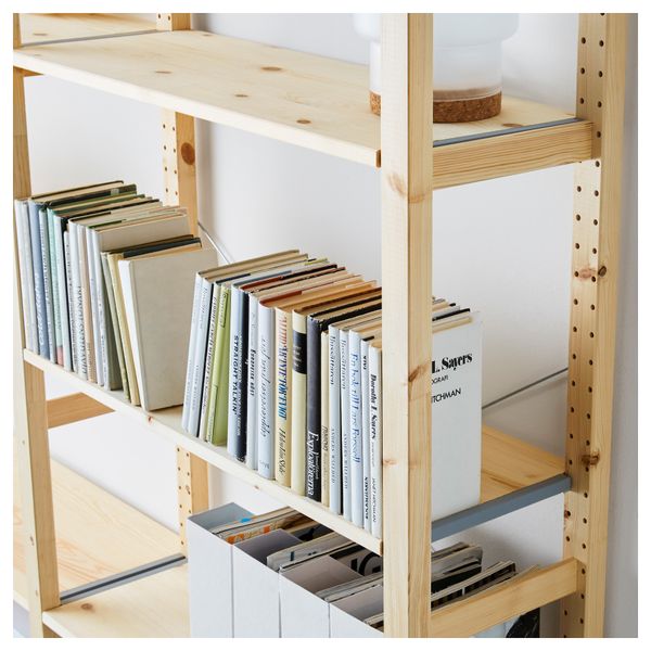 3 секции, полки ИВАР, сосна - фото 3