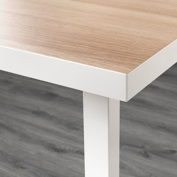 Стол, белый под беленый дуб/белый 120x60 см IKEA LINNMON ЛИННМОН / GODVIN ГОДВИН 693.047.49 - схема-чертеж с размерами