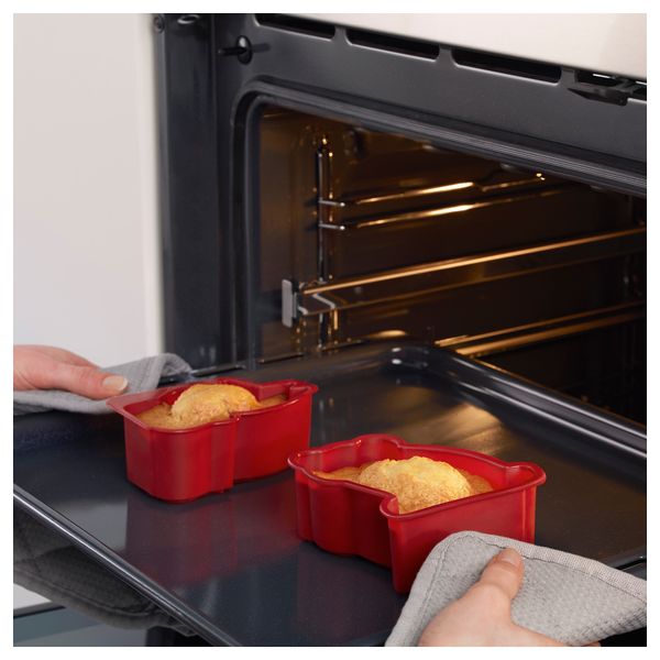 Форма для выпечки, 2 предмета БАКГЛАД, зверюшка красный - фото 3