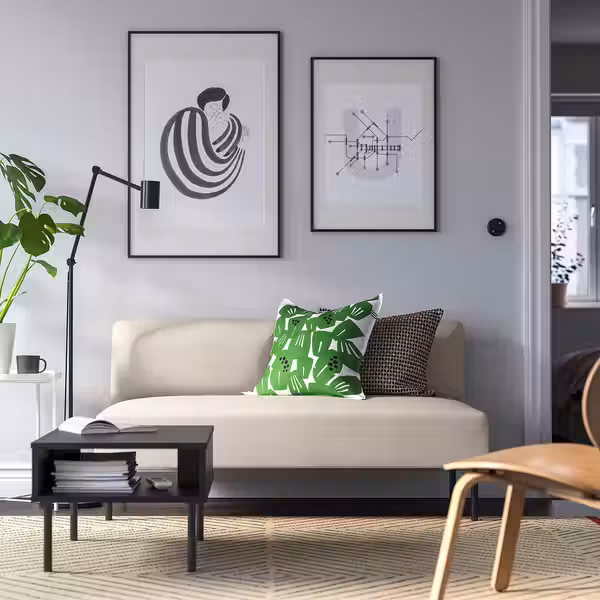 LILLEHEM 2-местный модуль - Vissle/бежевый металлический - фото 2