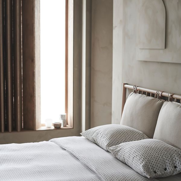 Пододеяльник и 2 наволочки, белый/темно-коричневый 200x200/50x70 см IKEA VÄGTÅG ВЭГТОГ 504.822.75 - фото 2