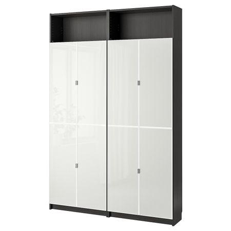Стеллаж, черно-коричневый 160x30x237 см IKEA BILLY БИЛЛИ / MORLIDEN МОРЛИДЕН 793.262.08