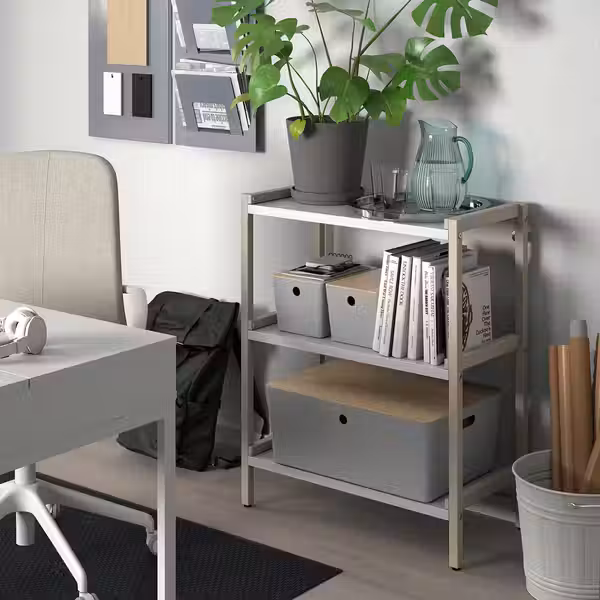 KUGGIS Контейнер - светло-серый 18x26x15 см - фото 5