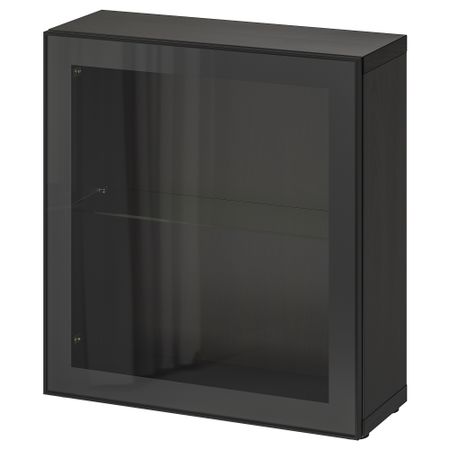 Стеллаж со стеклянная дверью, 60x22x64 cm IKEA BESTÅ БЕСТО 490.478.69