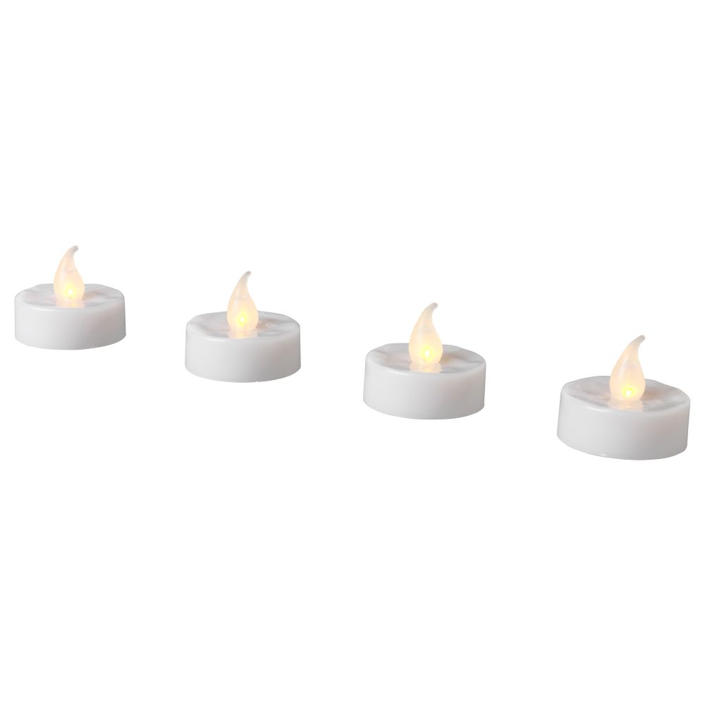 Греющ свеча, на батарейках РАМСТА, белый - схема-чертеж с размерами