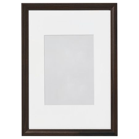 KLOTKÖRSBÄR Рама - под дуб/темно-коричневый 21x30 см