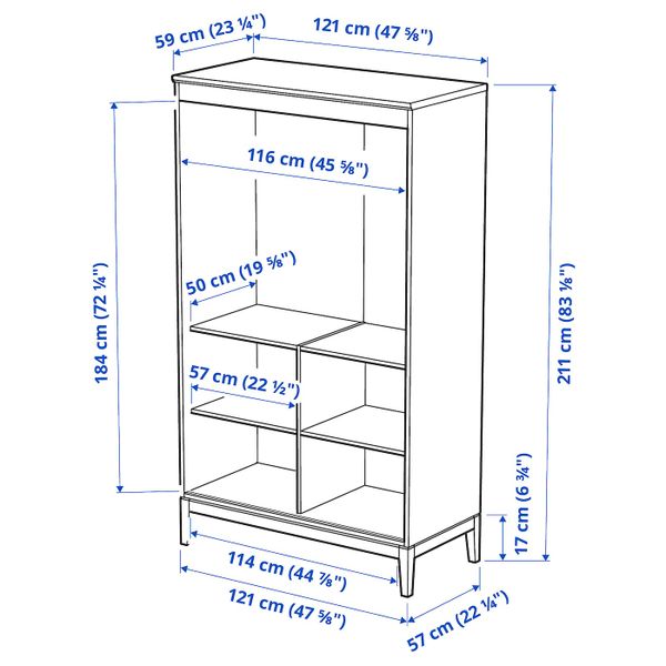 IKEA, дополнительный ракурс - схема-чертеж с размерами
