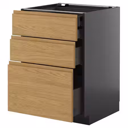 METOD / KNIVSHULT Нплн шк 3 фасада/2низ/1срд/1выс ящ