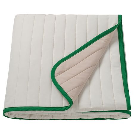 VETEJORDFLY ВЕТЕЙОРДФЛЮ Покрывало - белый/бежевый 260x250 см