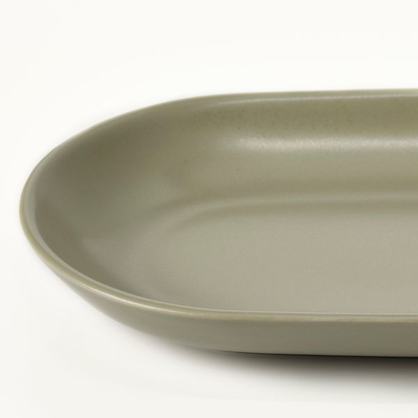 Блюдо, 27x14 см, матовая поверхность зеленый IKEA FÄRGKLAR ФЭРГКЛАР 805.409.62 - фото 3