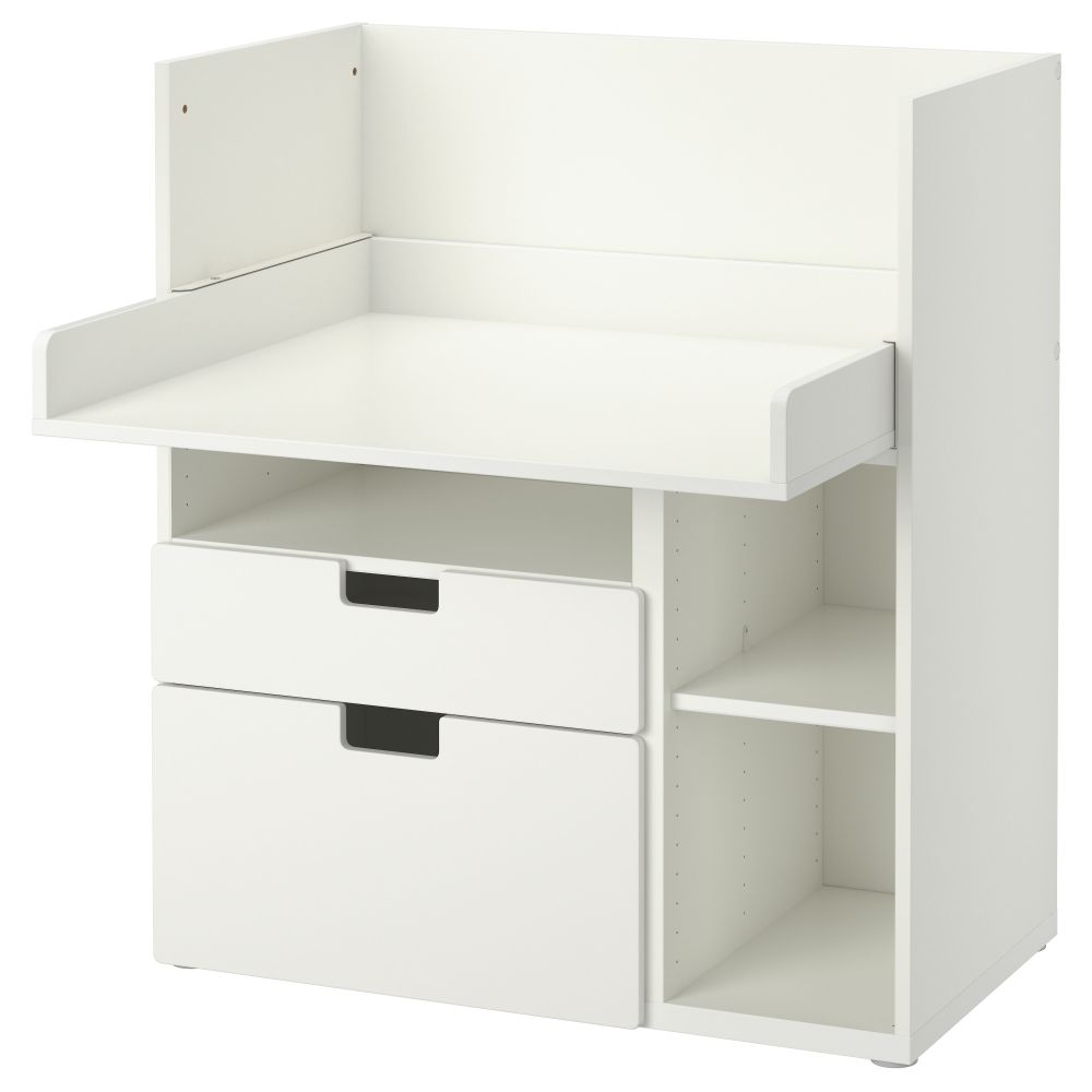 Стол с 2 ящиками СТУВА, белый (90x79x102 см) - фото 1