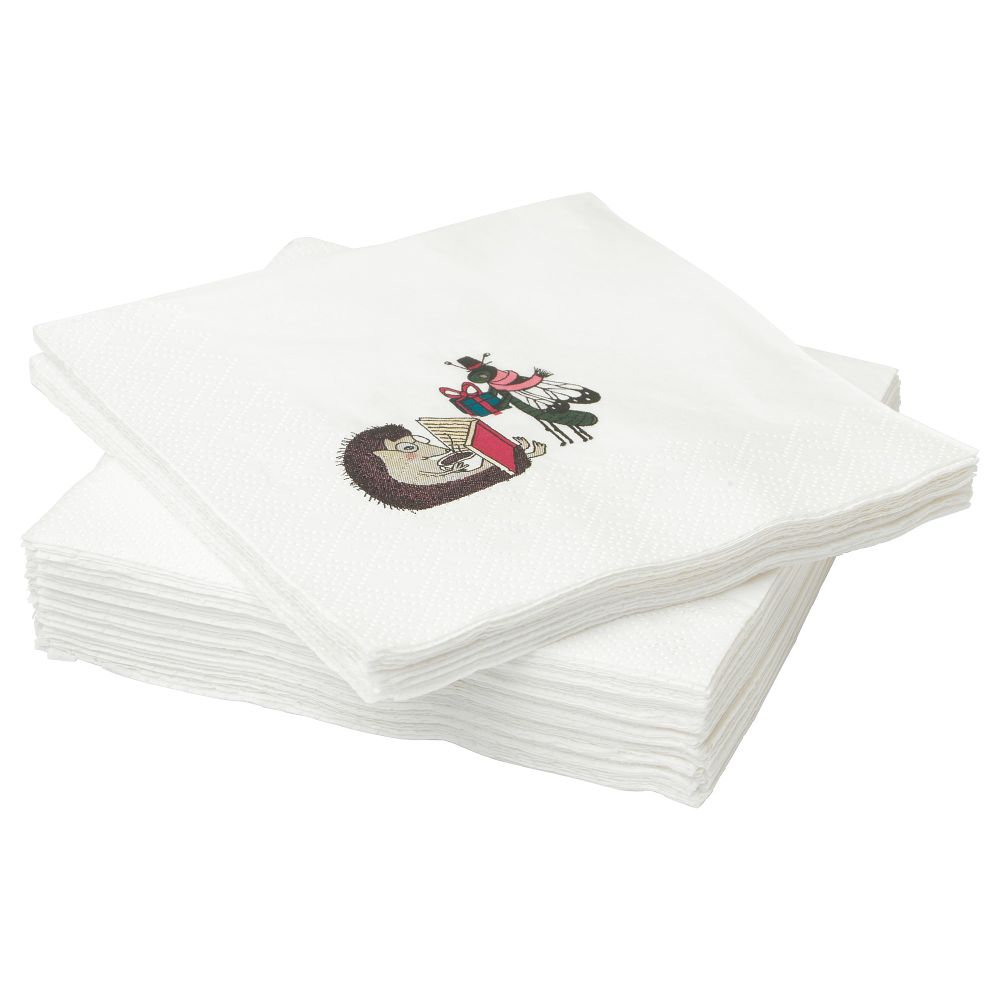 Салфетка бумажная ВИНТЕР 2018, с рисунком (24x24 см) - фото 1