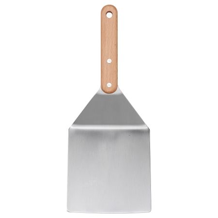 Лопатка для котлет, нержавеющая сталь, бук, 30 см IKEA GRILLTIDER ГРИЛЛЬТИДЕР 605.647.27