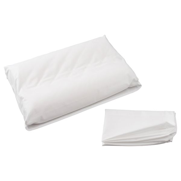 Наволочка для подушки (плотная и прочная, эффектом памяти) ДВАЛА, белый (35x59 см) - фото 1