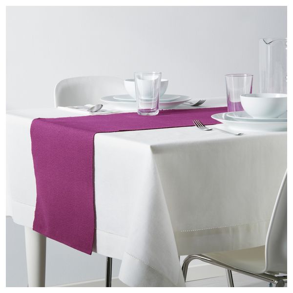 Дорожка настольная МЭРИТ, сиреневый (35x130 см) - схема-чертеж с размерами