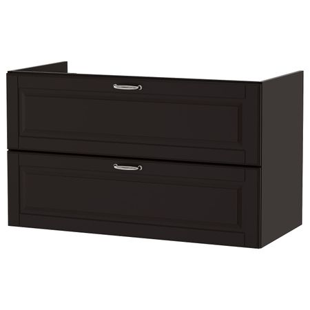 Шкаф для раковины с 2 ящ, Кашён темно-серый 100x47x58 см IKEA ГОДМОРГОН 103.876.66