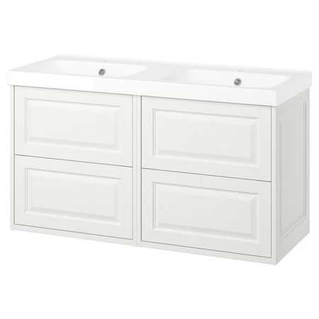 TÄNNFORSEN / ORRSJÖN Шкаф с раковиной - белый 122x49x69 см