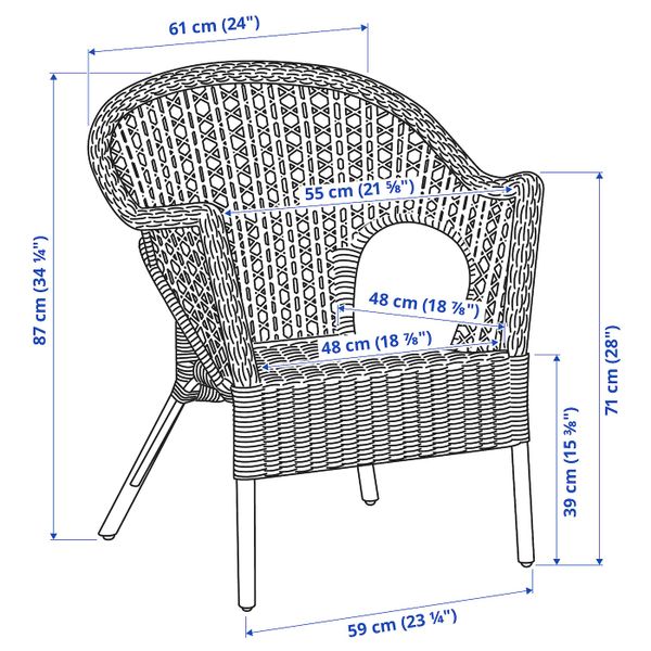 IKEA, дополнительный ракурс - схема-чертеж с размерами