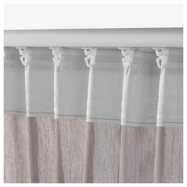 Гардины, 1 пара ВИВАН, серый (145x300 см) - фото 3