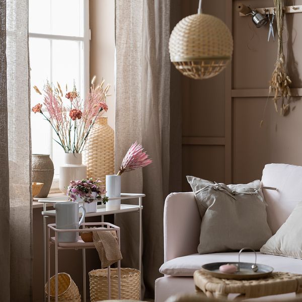 Пьедестал для цветов, для дома, улицы бежевый 65 см IKEA KRYDDPEPPAR КРЮДДПЕППАР 004.219.63 - фото 9