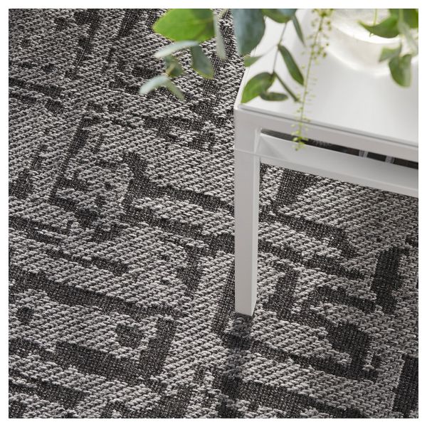 Ковер безворсовый, темно-серый 165x240 см IKEA ГЛУМСЁ 604.079.64 - фото 4