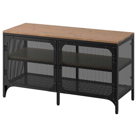 Тумба под ТВ, черный, 100x36x54 см IKEA FHATTEFJÄLL ХАТТЕФЬЕЛЛЬBO ФЬЕЛЛЬБО 905.013.09