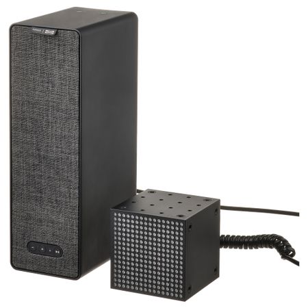 Полка, динамик + светодиод подсветка, черный, поколение 2 IKEA SYRLIG СИРЛИГMFONISK 395.007.23