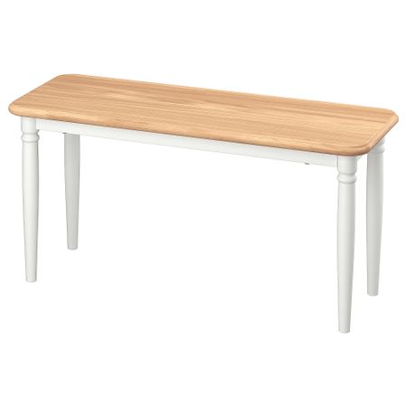 Скамья, дубовый шпон, белый, 90x35 см IKEA DANDERYD ДАНДЭРЮД 505.161.43