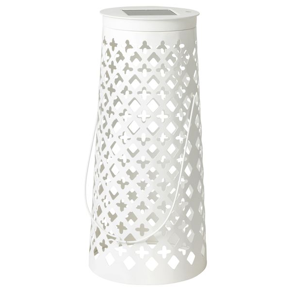 Напольный светодиод светильник, солнечный батарея СОЛВИДЕН, конусообразный белый - схема-чертеж с размерами