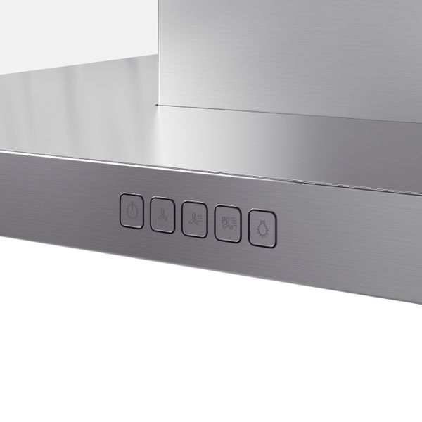 Колпак вытяжного шкафа потолочного крепл, нержавеющая сталь 90 см IKEA SVÄVANDE СВЭВАНДЕ 303.942.70 - фото 5