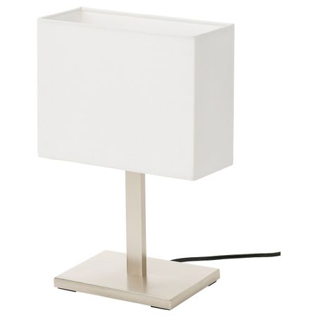 Лампа настольная, никелированный/белый 36 см IKEA TOMELILLA ТОМЕЛИЛЛА 304.640.03