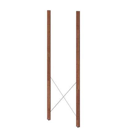 Стойка для садового стеллажа, коричневая морилка 161 см 2 шт IKEA TORDH ТУРД 304.430.96
