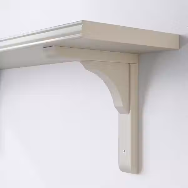 BERGSHULT / RAMSHULT Полка навесная - серо-бежевый 80x20 см - схема-чертеж с размерами