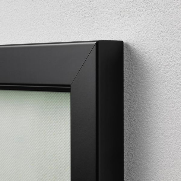 Картина с рамой, Японская волна, черный 140x100 см IKEA БЬЁРКСТА 292.978.21 - фото 3