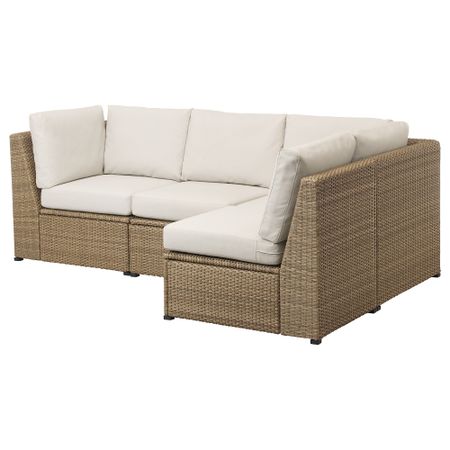 Модульный Угловой 3-местный диван, садовый IKEA SOLLERÖN СОЛЛЕРОН 992.859.28