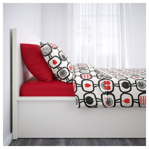 Кровать с подъемным механизмом МАЛЬМ, белый - фото 4