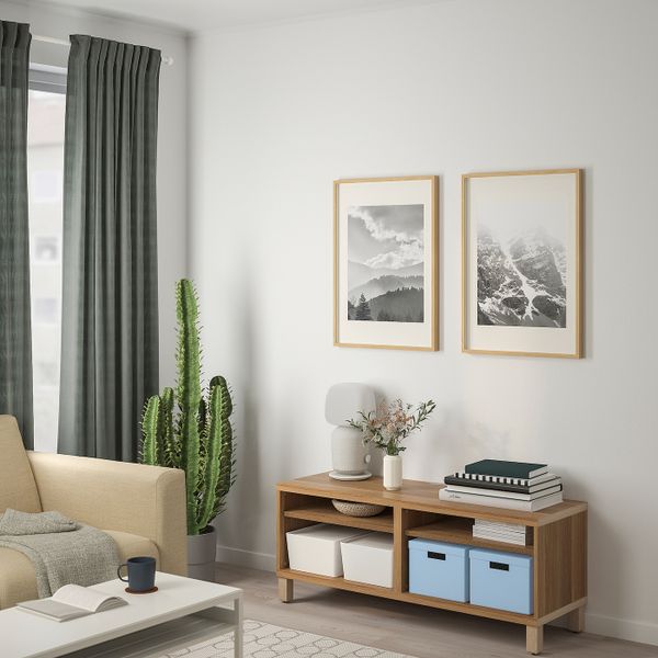 Коробка с крышкой, синий 25x35x20 см IKEA TJENA ТЬЕНА 804.953.61 - фото 5