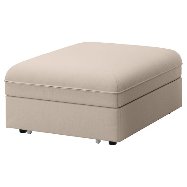 Чехол секции дивана-кровати ВАЛЛЕНТУНА, Оррста бежевый - схема-чертеж с размерами