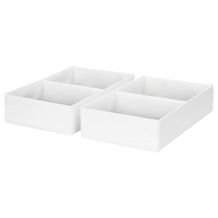 Ящик с отделениями, белый 25x41x9 см IKEA RASSLA РАССЛА 404.213.29