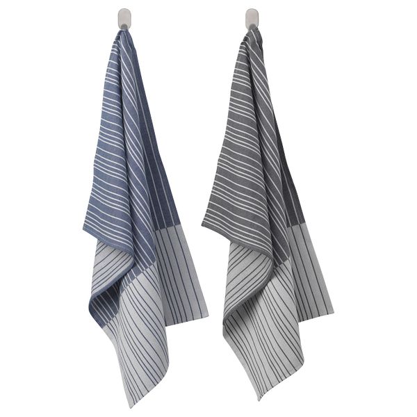 Полотенце кухонное, темно-синий/черный 50x70 см IKEA TIMVISARE ТИМВИСАРЕ 503.717.91 - схема-чертеж с размерами