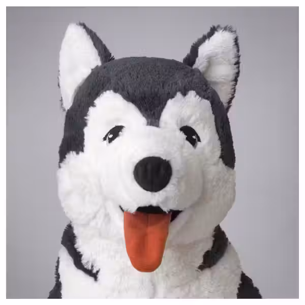 LIVLIG Мягкая игрушка - собака/сибирский хаски 57 см - схема-чертеж с размерами