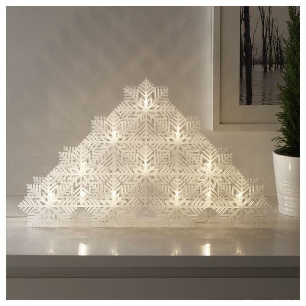 Светодиодное настольное украшение СТРОЛА, снежинки - фото 1
