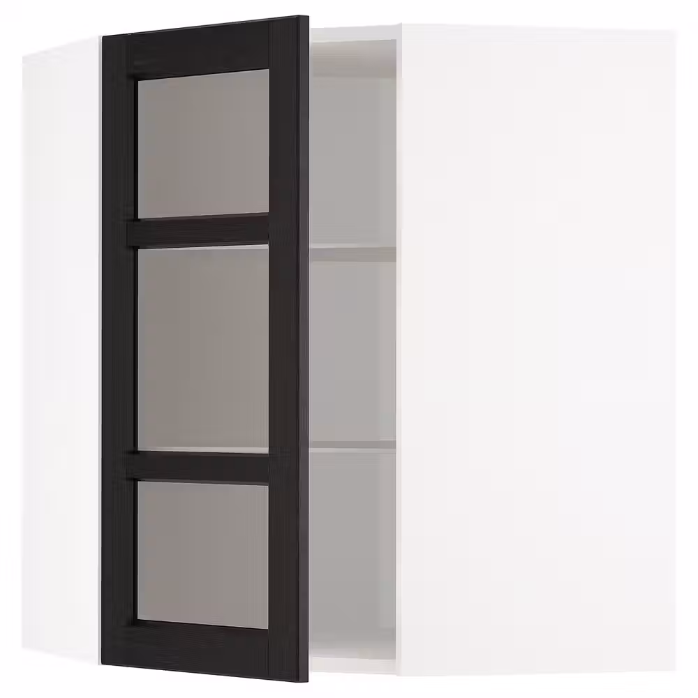 METOD Углов навесн шк с полками/сткл дв - фото 1