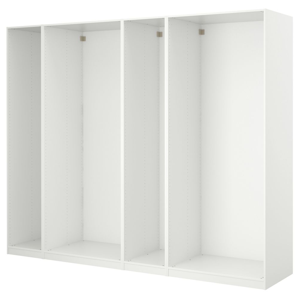 4 каркаса гардеробов, 250x35x201 см, белый IKEA PAX ПАКС 698.954.45 - фото 1