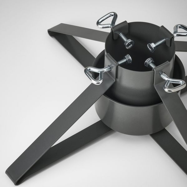 Основание рождественской елки, металлический темно-серый IKEA VINTERFINT 905.779.88 - схема-чертеж с размерами